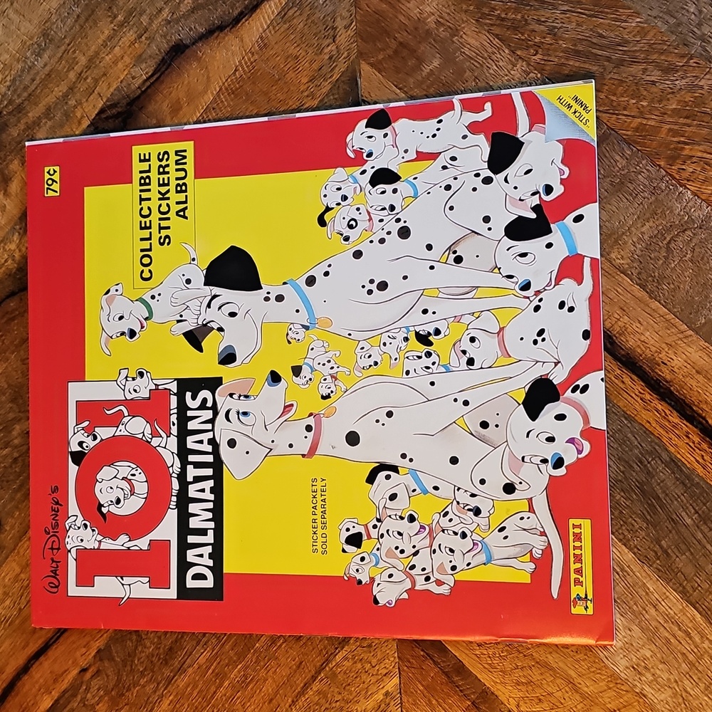 Vintage 101 Dalmations Album Panini Unused Empty Sticker Book